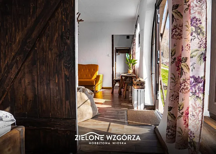 公寓 Zielone Wzgorza - Hobbitowe Na Kaszubach 普日维兹
