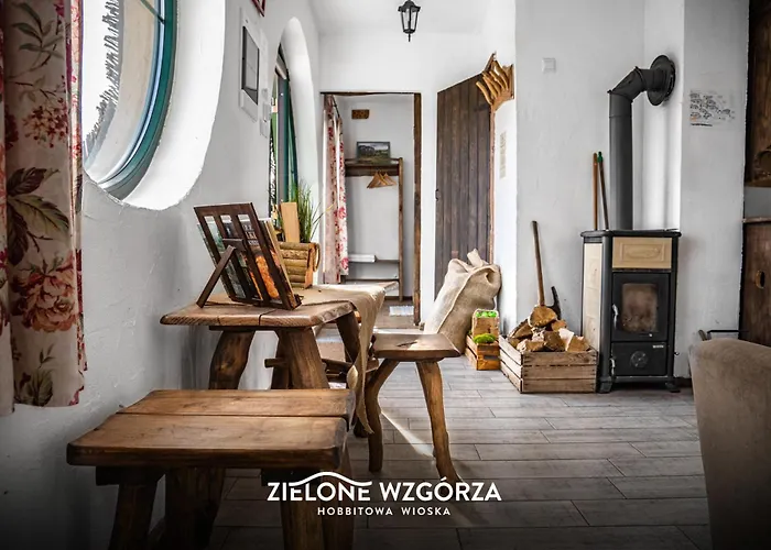 公寓 Zielone Wzgorza - Hobbitowe Na Kaszubach 普日维兹